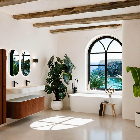 MONDIAZ THOR-DLUX 130cm meuble de salle de bains arrondi gauche + droite couleur Ruby avec 1 tiroir et 2 portes. Vasque suspendue CLOUD Double 2 trous de robinet couleur Opalo. SW1463707