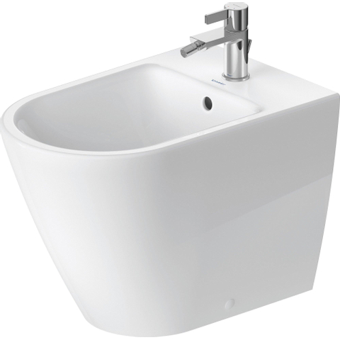 Duravit D-neo Staand bidet - 58x37x40cm - met overloop - wit SW640543
