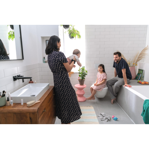 Hansgrohe Metropol 1 greeps wastafelkraan - afbouwdeel - met voorsprong 225 mm en afvoerplug - mat zwart SW358665