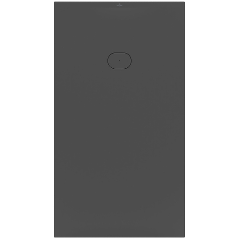 Villeroy & Boch Ecora douchebak - 180x100x4.5cm - afvoer korte zijde - anthracite (antraciet) SW1558937