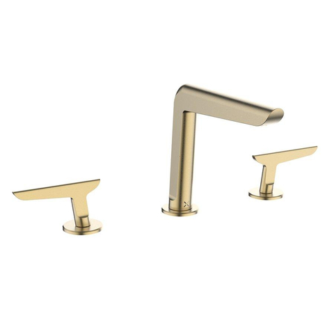 Crosswater Foile - 2 hendels - opbouw - geborsteld messing (goud) SW968388