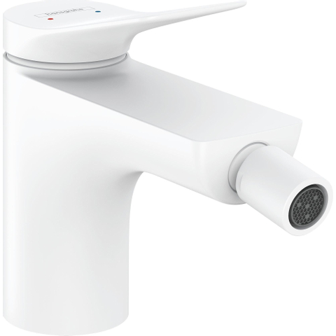 Hansgrohe VIVENIS Eengreeps bidetkraan - met trekwaste - mat wit SW651267