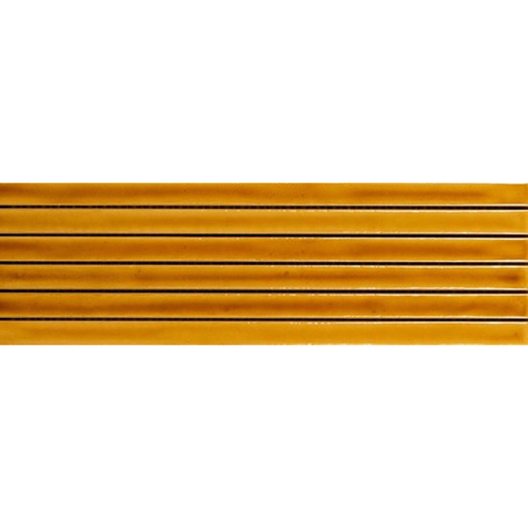 SAMPLE vtwonen Tegels Rib Wandtegel 134X450 Mustartd Crackle 9mm Glans SW1449546