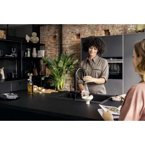 Hansgrohe Aqittura M91 Filter systeem - 210 uittrekbare uitl - 1jet - sbox starter set - mat zwart SW918606