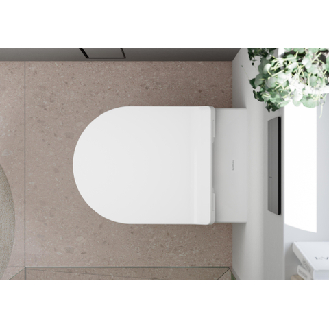 Hansgrohe EluPura S Closetcombinatie - wandmontage - zonder spoelrand - softclose zitting - smartclean - rimless - glans wit SW962889