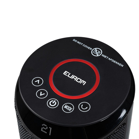 Eurom Hot Shot 2000 WiFi Chauffage céramique 2000 watts 17.3x17.3x25.8cm Noir SW486878