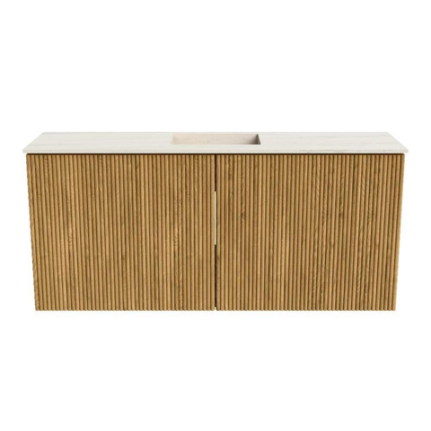 Mondiaz JOYA-DLUX 90cm meuble de toilette - couleur Oak - Vasque FAYE position Milieu Sans trou de robinet couleur Meli. SW1423936
