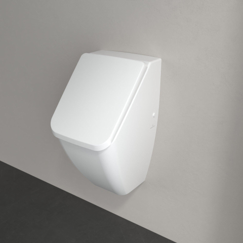Villeroy & Boch venticello deksel - voor urinoir - met softclose chroom/wit - White Alpine (glans wit) SW106582