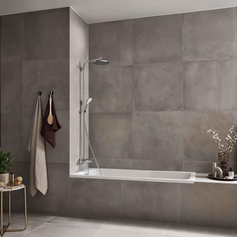 Hansgrohe Crometta s 240 - 1jet - showerpipe - met bad - thermostaat - hoogglans chroom SW73211