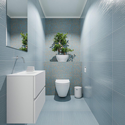 MONDIAZ ADA Toiletmeubel 60x30x50cm met 0 kraangaten 2 lades talc mat Wastafel Lex links Solid Surface Wit SW472501
