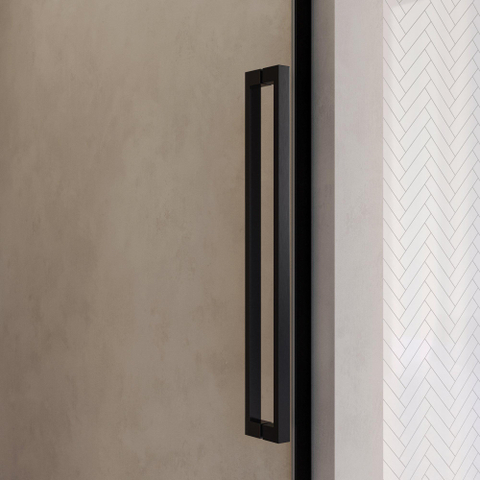 BRAUER Cosmic Nisdeur - 90x200 - draaiend - helder - glas omkeerbaar incl. glascoating - geborsteld gunmetal PVD SW1580960