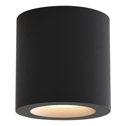 Astro Kos Round II Spots en saillie 8,5x8,5cm LED IP65 culot GU10 noir structuré SW450987