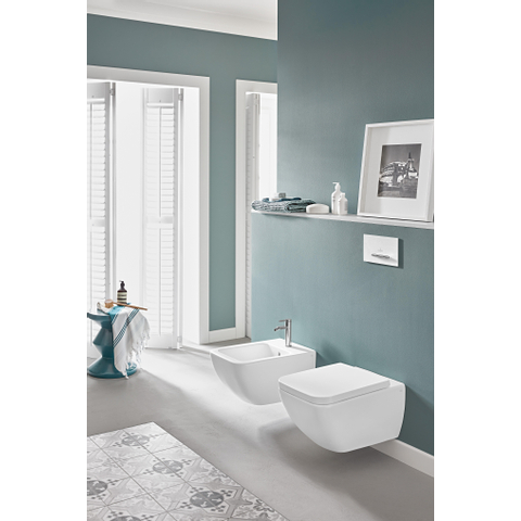 Villeroy & Boch venticello wandcloset - diepspoel DirectFlush - 37.5x56cm CeramicPlus - Stone White (mat wit) SW209653