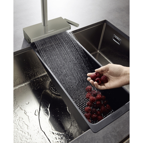 AXOR One afbouwdeel thermostaatmodule 3F BB RVS-look SW1567408