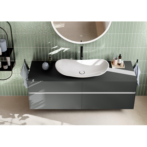 Villeroy & Boch Loop & Friends Mitigeur de lavabo monocommande - surélevé - noir mat SW974127