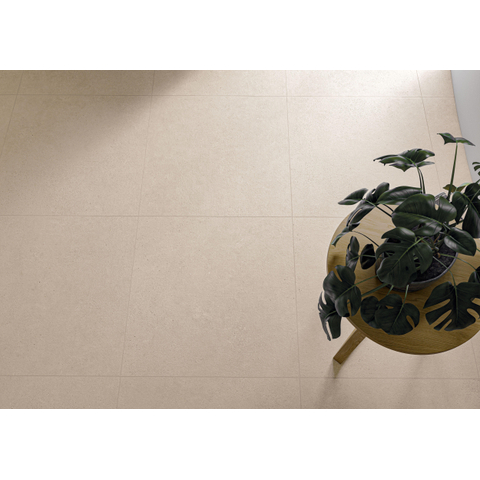 ÉCHANTILLON Terravito Melora carreau mural et de sol - 60x60cm - rectifié - Bétonlook - Sand mat (beige) SW1131077