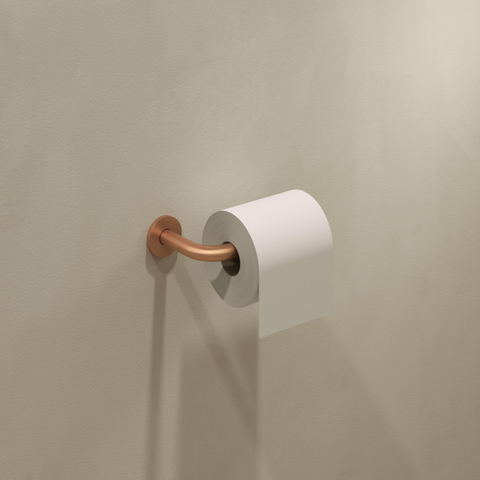 Clou Kaldur toiletrolhouder L-vorm zonder klep brons geb. PVD SW917311