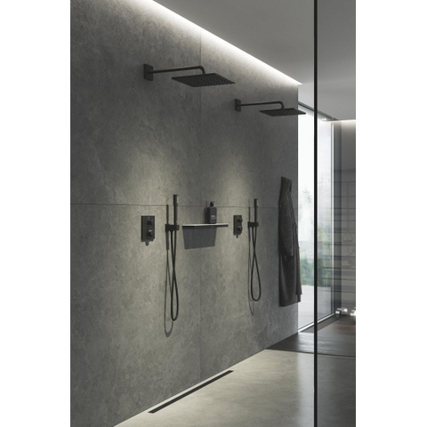 GROHE Euphoria Cube wandhouder - niet verstelbaar - mat zwart SW1477599