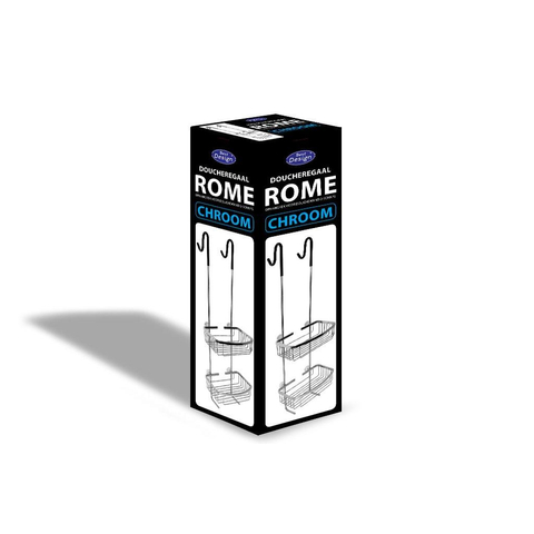 Best Design Rome Etagère 80.4x24.2x16cm à suspendre chrome SW54032