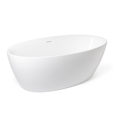 Zeza Marrono Baignoire îlot - 170x82cm - siphon - Acrylique - blanc brillant SW276847