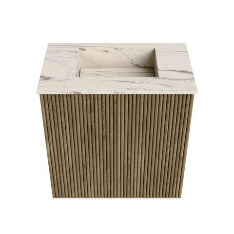 Mondiaz JOYA-DLUX Meuble de toilette 40cm - couleur Dusk - Vasque FAYE position Milieu Sans trou de robinet couleur Nata SW1425876
