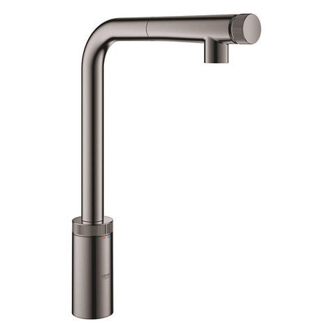 GROHE Minta Keukenkraan - uittrekbare l uitloop - hard graphite glans SW392217