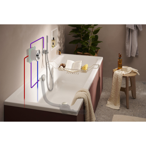 Hansgrohe Tubset universal Universeel - inbouwdeel bad afvoer en overloop - zwart SW1388109
