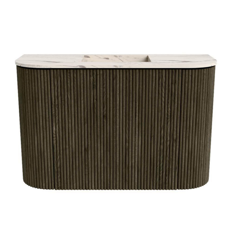 Mondiaz JOYA-DLUX 63.2cm toiletmeubel - ronding links en rechts kleur Shadow - Wastafel FAYE positie Midden Zonder kraangat kleur Nata. SW1424992