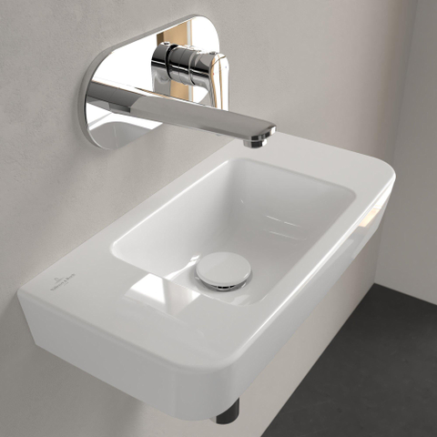 Villeroy & Boch O.novo fontein - 50x25cm - zonder kraangat - zonder overloop - White Alpine (glans wit) SW448398