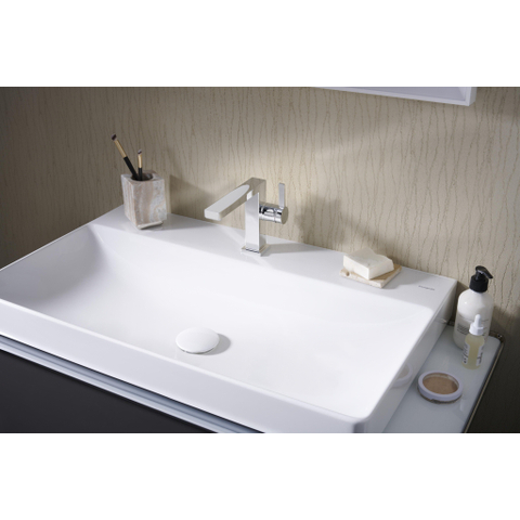 Hansgrohe Tecturis E 1 greeps wastafelkraan - 110 Fine - coolstart - met PushOpen - waste set - hoogglans chroom SW918390