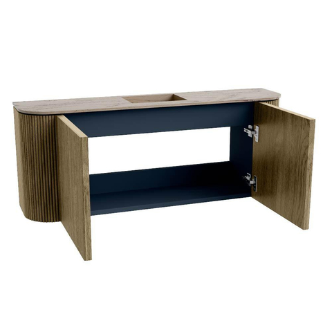 Mondiaz JOYA-DLUX 103.2cm meuble de salle de bains - arrondis gauche et droite couleur Dusk - Vasque FAYE position Milieu 1 trou de robinet couleur Arena. SW1425791