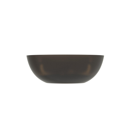 Riho Oviedo Baignoire îlot - 160x160cm - solid surface - semi transparent - Frosted umber SW956596