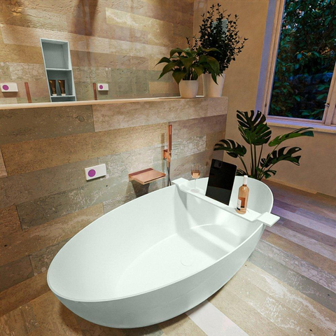 MONDIAZ FLOAT Baignoire autoportante - 170x80cm - Greey SW491513