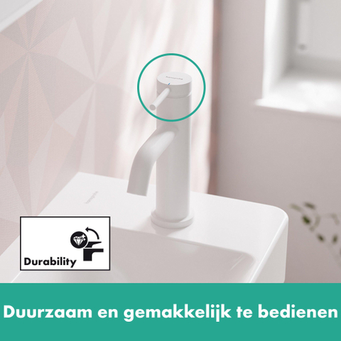 Hansgrohe Tecturis s Fonteinkraan - 80 koud water - zonder waste - mat wit SW918749