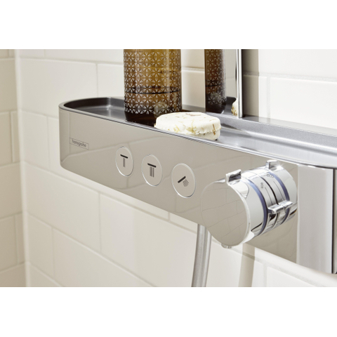 Hansgrohe Pulsify s Howerpipe - 26cm - 2jet - planchet - 40cm - hoogglans chroom SW651114