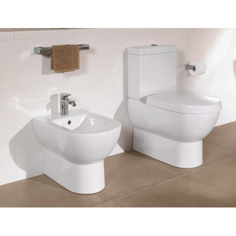 Villeroy & Boch Subway closetzitting - met deksel en rvs scharnieren - White Alpine (glans wit) 0123400