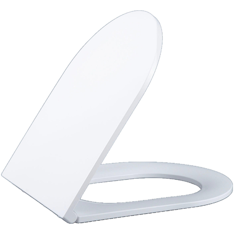 QeramiQ Dely Swirl Toiletset - 36.3x51.7cm - Geberit UP720 Duofix Sigma inbouwreservoir - slim zitting - bedieningsplaat glans wit - rechthoekige knoppen - glans wit SW1413986