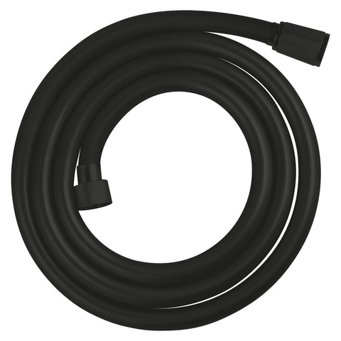 Grohe Silverflex Handdoucheset - 175cm doucheslang - glad - met handdouche - matte black (mat zwart) SW1577126