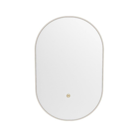 Mondiaz GLOW spiegel – ovaal – 45x90 cm – indirecte LED rondom – bewegingssensor – Linen (offwhite) SW1105168