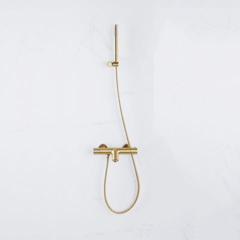 Fortifura Calvi Handdouchehouder - PVD - geborsteld messing (goud) SW720567