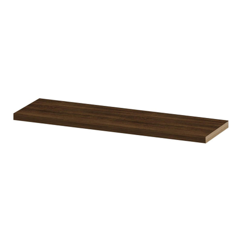 INK 35d étagère murale - 120x35x3.5cm - bord avant chanfreiné - pour niche - MFC Chêne cuivre SW493820