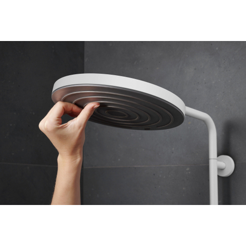 Hansgrohe Pulsify S Puro Puro1jet - showerpipe - ecosmart - 260 - thermostatisch - 3jet - handdouche en doucheslang - 160cm - thermostaat - mat wit SW1151840