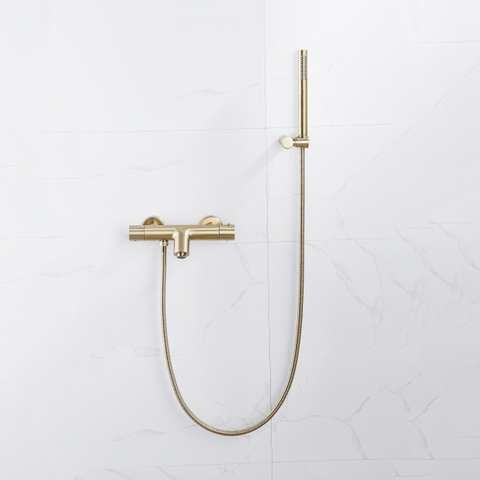 Fortifura Calvi Staafhanddouche - 21.2cm - PVD - geborsteld messing (goud) SW720570
