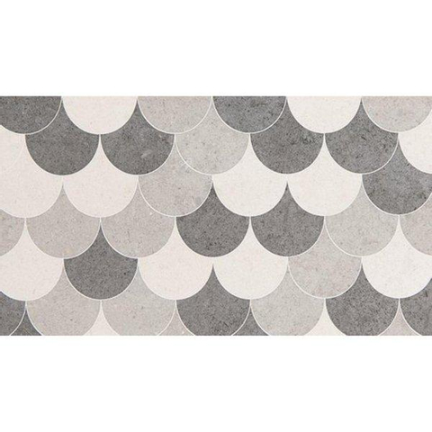 ÉCHANTILLON Ceralto Verano Slate Carreau décoratif 25x45cm 7.5mm Écailles SW914120