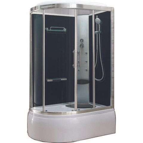 Xellanz Premium Cabine de douche/bain complète 135x90x215 cm verre de sécurité 5mm SW333859