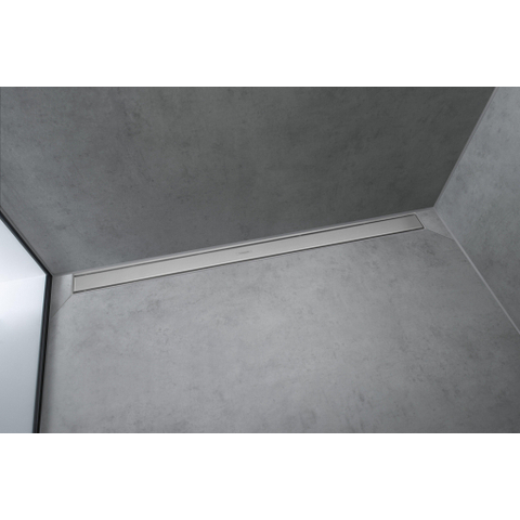 Hansgrohe RainDrain Match Douchegoot - 90cm - hoogte verstelbaar frame - brushed stainless steel SW1590470