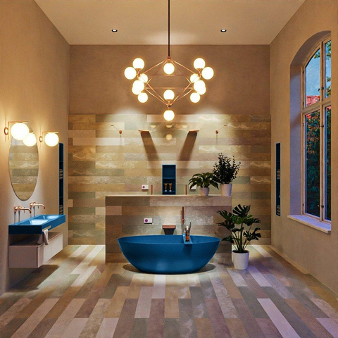 MONDIAZ FLOAT Baignoire autoportante - 170x80cm - jeans SW491527