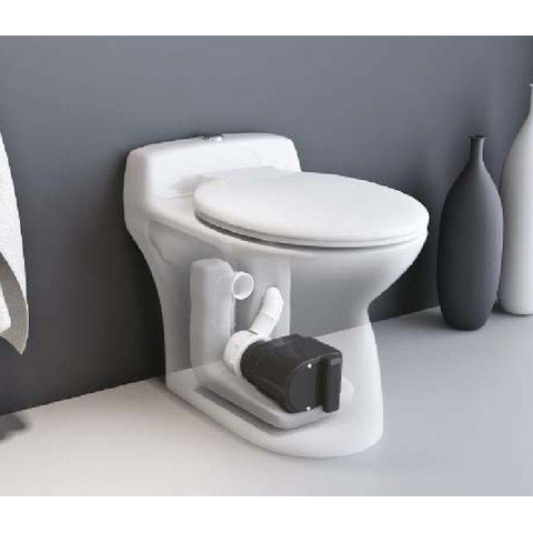 GO by Van Marcke toilette au sol avec broyeur avec double chasse 2/44 litres avec abattant SW355678