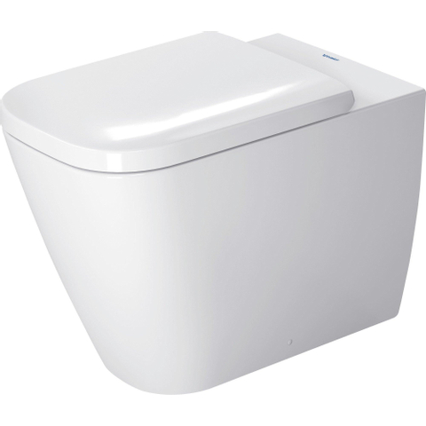 Duravit Happy D.2 Closetpot - diepspoel staand - back-to-wall - 36.5x57cm - inclusief bevestiging afvoer horizontaal - wit SW54349