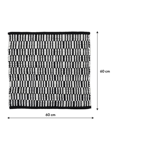 Sealskin bandra tapis de bain 60x60 cm coton noir SW699532